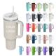 OEM ODM Stainless Steel 40 Oz Travel Mug With Handle And Straw