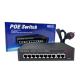 Ethernet RJ45 POE Switch 8 POE + 2 Uplink 100Mbps Compact Size For Large Video Surveillance