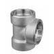 Asme B16.9 Schedule 40 Steel Pipe Fittings Socket Weld Tee Stainless Steel Equal Tee 304/316