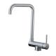 304 Stainless Steel Hot And Cold Water Mixer Taps With Single Handle For Kitchen Sink