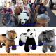 Motorized Plush Rhinoceros Ride on Animal Toy for Mall or Outdoor