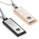 New Fashion Tagor Jewelry 316L Stainless Steel couple Pendant Necklace TYGN252
