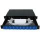 Black Fiber Termination Cabinet , Fiber Optic Splitter Box Easy Maintenance