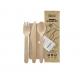 160mm wooden knife fork spoon set paper includes napkin wooden disposable cutlery