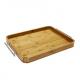 Multi functional wooden butlers tray with handles