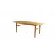 Luxury Furniture Scandinavian Solid Wood Dining Table Sturdy For Home