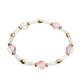 Single Layer Glass Moonlight Stretchy Crystal Bracelets For Daily Wear
