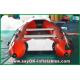 0.9mm PVC Inflatable Boats Aluminium Alloy Floor 4-6 Person Canoeing Kayak