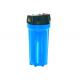 20 BB Big Blue Plastic Cartridge Filter Vessels With Vent 1 Inlet / Out For 4.5 Filter Cartridge