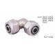 TLY-1224 1/2-2 Male aluminium pex pipe fitting brass elbow NPT nickel plated water oil gas mixer matel plumping joint