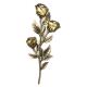 Bronze Color Funeral Accessories Small Plastic Rose For Coffin And Caskets
