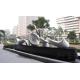 Color Painted Outdoor Metal Statues Stainless Steel Baking Varnish Finishing