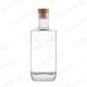 Clear Surface Handling 250ml 500ml 700ml 750ml Custom Square Empty Liquor Glass Bottles