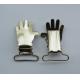 Hand shape suspender clip with nickle color for sale