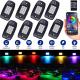 Car Practical RGB LED Rock Light Kit , 6000K Color Changing LED Rock Lights