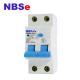 NBSM6-63LM C63 Residual Current Breaker With Overload Protection Double Pole