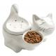 2L Water Capacity Ceramic Pet Bowl Automatic Multifunctional