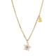 Lady Star Pendant 316L Stainless Steel Necklace Gold Plated