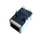 SI-80007-F Telecom Rj45 8 POS 2.54mm Solder RA Thru-Hole 8 Terminal 1 Port LPJ1014NHNL