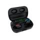 Digital Screen TWS Earbuds Super Mini Wireless Bass Bluetooth 5.0 Earphone with 1500mAh Charging Case Power Bank 2-IN-1