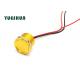 22mm Yellow Piezo Touch Switch Flat Operator 1NO Momentary With Fly Cable