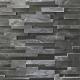 Black Slate 3D Ledge Stone Panel, China Stacked Wall Stone Cladding