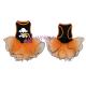 Pumpkin / Skull Tulle Skirt Halloween Pet Dress Bow Decoration CVC Jersey