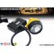 Semi Corded Led Miners Lamp With Rear Warning Light , 6.8Ah 3.7V Miner Headlight