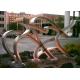 Modern Hand Made Art Stainless Steel Metal Sculpture Landscaping Decoration