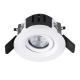 Residential 8W Tilt LED Downlight Round IP44 Bathroom Spotlights