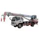 8 Ton Hydraulic Mobile Crane Telescopic Mini Truck Crane 24T.M Rated Lifting Moment