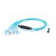 XDK Mtp To Lc Breakout Cable , 9/125 12 Core Single Mode Fiber Optic Cable