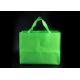 Green Color Reusable Non Woven Tote Bags In Bulk For Super Market Shopping