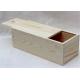 Decorative Wooden Crate Gift Box , Wine Bottle Storage Unfinished Wood Box