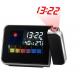 Digital LCD Clock Snooze Alarm Clock Temperature And Humidity Meter Color Display LED Backlight Desktop Clocks Projector