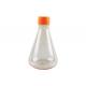 Sterile 1000ml Plastic Erlenmeyer Flask Polycarbonate