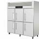 Six Doors Commercial Upright Freezer Stainless Steel R600a R134a