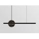 Italian style copper restaurant chandelier marble minimalist luxury dining table lamp modern minimalist designer bar long strip lamp
