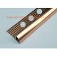External Corner Aluminum Tile Trim Profiles 10mm Bright Brass Polished Coppper