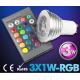 3W RGB LED COB Spot Light remote controller lathe aluminum housing