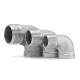 Double Male Threaded 90 Degree Pipe Fittings 304 4 Inches Ss Tube Fittings