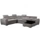 Home Furniture Fabric Sectional Sleeper Sofa Practical Wear Resistant
