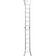 Outdoor 8 FT Aluminum Ladder Silver Corrosion Resistance 3 Shapes