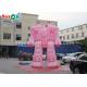 Pink 5m Inflatable Robot Cartoon Characters For Rental Business