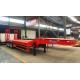 3 Axles Low bed Trailer with low bed trailer specification for sale