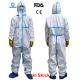 Anti Virus  Medical Disposable Chemical Suit , Disposable Body Suit Fda Approved