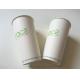 100% Biodegradable PLA Paper Cups / Eco Friendly Disposable Drinking Cups