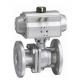 ANSI 150LB ASME B16 34 Flange End Ball Valve , Lockable 4 Hydraulic Actuated