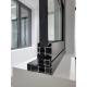 Modern Black Aluminium Casement Windows Single / Double / Triple Glass Type