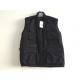 winter vest,  warm waist coat, UK style, black, S-3XL, padding with corduroy shoulder